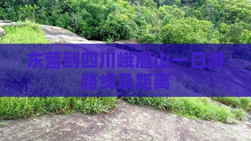 东营到四川峨眉山一日游路线及距离