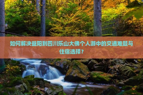 如何解决益阳到四川乐山大佛个人游中的交通难题与住宿选择？