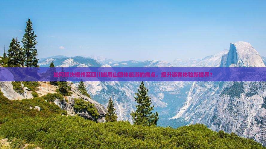 如何解决梧州至四川峨眉山团体旅游的痛点，提升游客体验新境界？