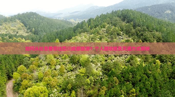 如何从吐鲁番前往四川成都旅游？个人游攻略及交通方式解析