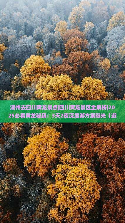 湖州去四川黄龙景点