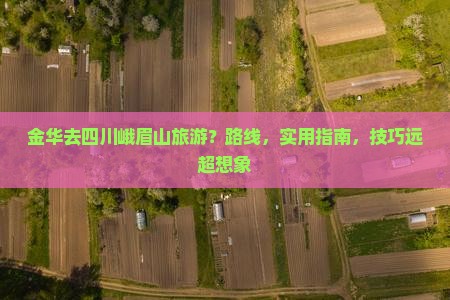 金华去四川峨眉山旅游