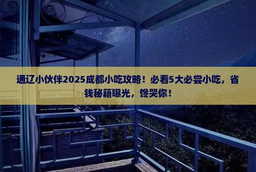 通辽市去四川成都旅游小吃