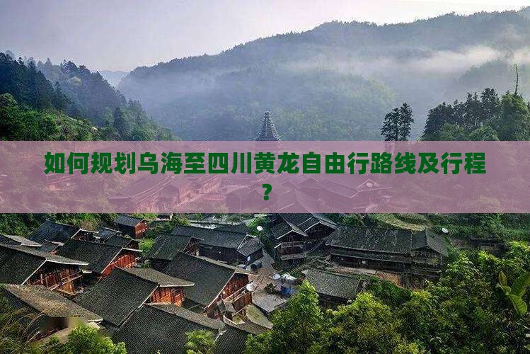 如何规划乌海至四川黄龙自由行路线及行程？