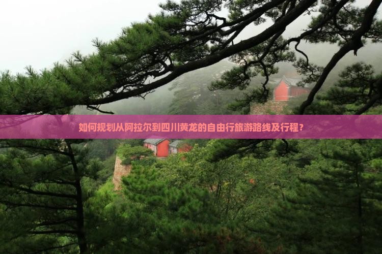 如何规划从阿拉尔到四川黄龙的自由行旅游路线及行程？