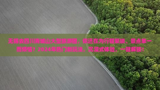 无锡去四川青城山大型旅游团