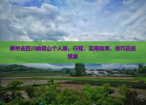 郴州去四川峨眉山个人游