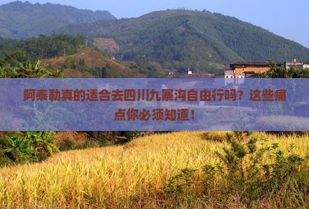 阿泰勒去四川九寨沟自由行