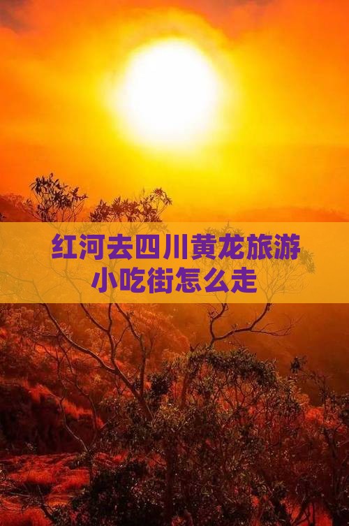 红河去四川黄龙旅游小吃街怎么走