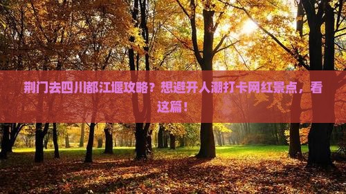 荆门去四川都江堰攻略？想避开人潮打卡网红景点，看这篇！