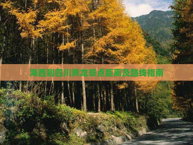 海西到四川黄龙景点距离及路线指南