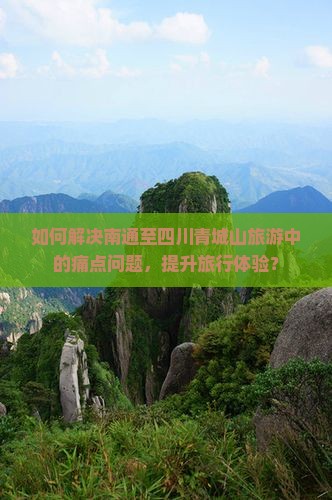 如何解决南通至四川青城山旅游中的痛点问题，提升旅行体验？