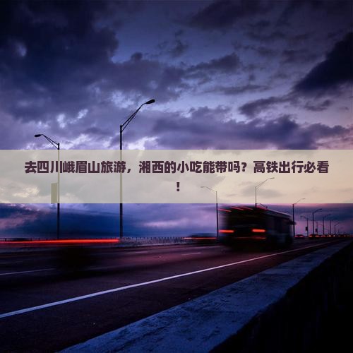 去四川峨眉山旅游，湘西的小吃能带吗？高铁出行必看！
