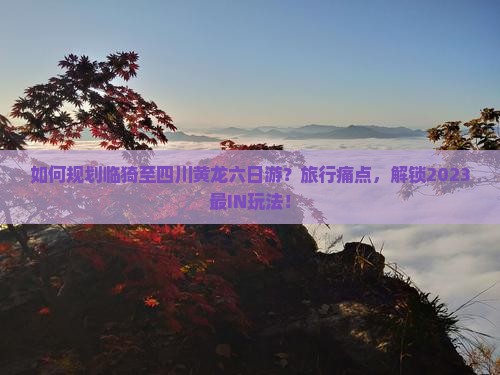 如何规划临猗至四川黄龙六日游？旅行痛点，解锁2023最IN玩法！