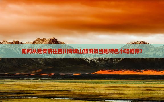 如何从延安前往四川青城山旅游及当地特色小吃推荐？