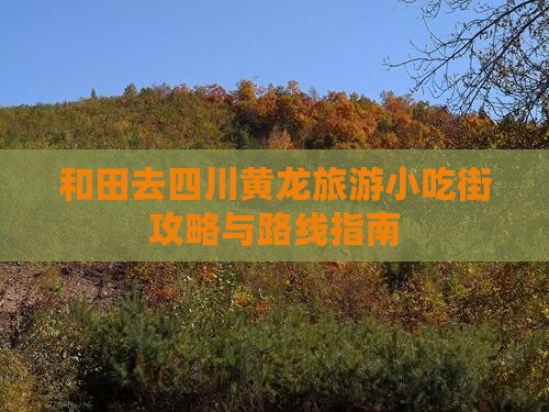 和田去四川黄龙旅游小吃街攻略与路线指南