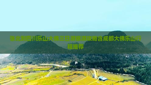张北到四川乐山大佛三日游旅游攻略含成都大佛乐山行程推荐