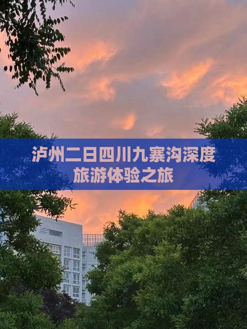 泸州二日四川九寨沟深度旅游体验之旅