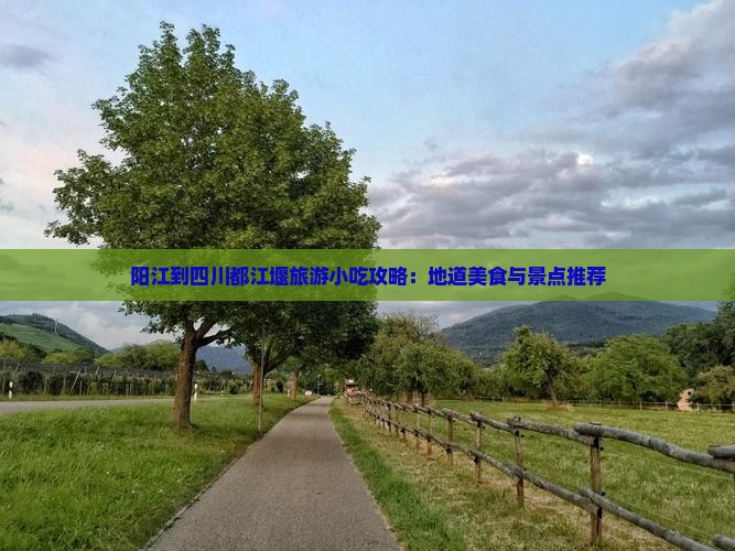 阳江到四川都江堰旅游小吃攻略：地道美食与景点推荐