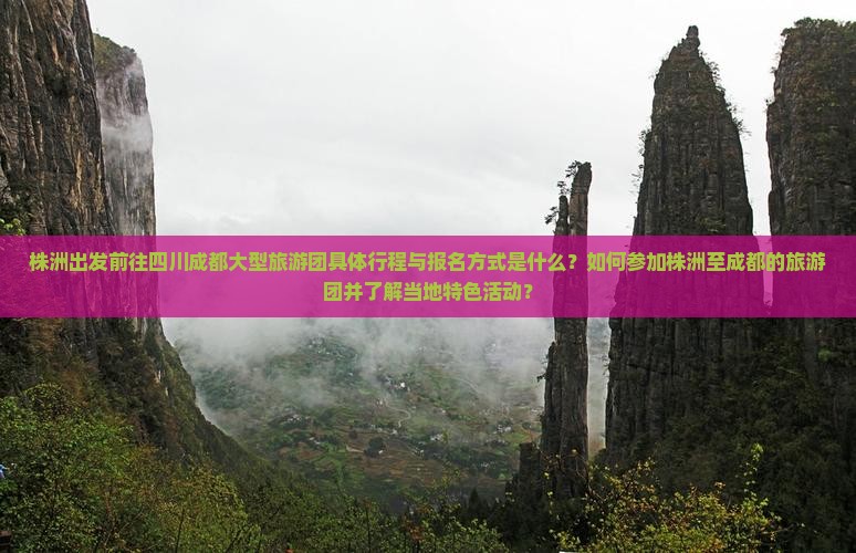 株洲出发前往四川成都大型旅游团具体行程与报名方式是什么？如何参加株洲至成都的旅游团并了解当地特色活动？