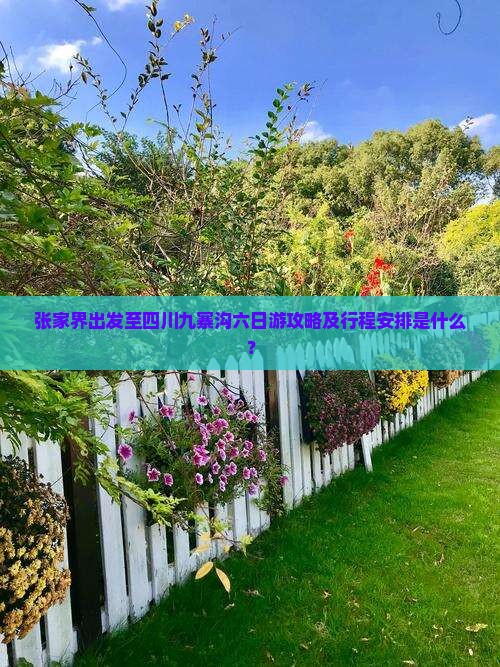 张家界出发至四川九寨沟六日游攻略及行程安排是什么？