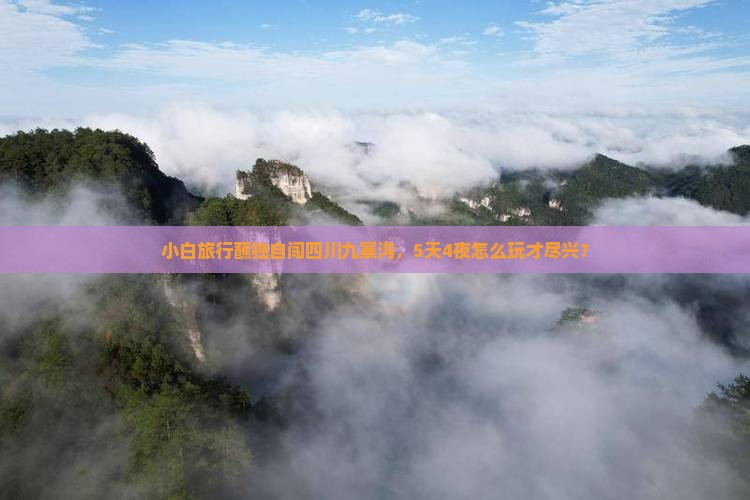 小白旅行蘸独自闯四川九寨沟，5天4夜怎么玩才尽兴？