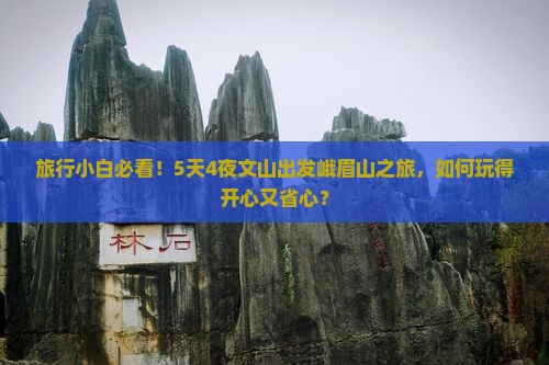 旅行小白必看！5天4夜文山出发峨眉山之旅，如何玩得开心又省心？