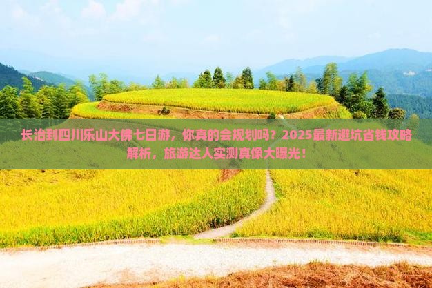 长治到四川乐山大佛七日游