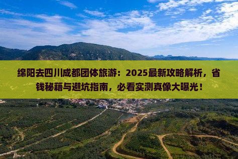绵阳去四川成都团体旅游