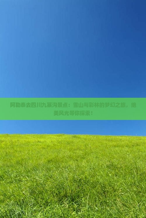 阿勒泰去四川九寨沟景点