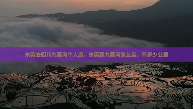 东莞去四川九寨沟个人游