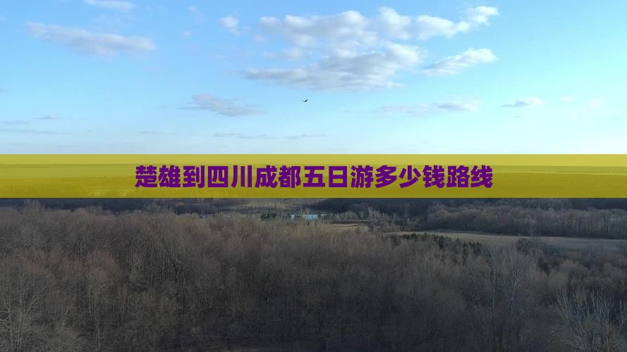 楚雄到四川成都五日游
