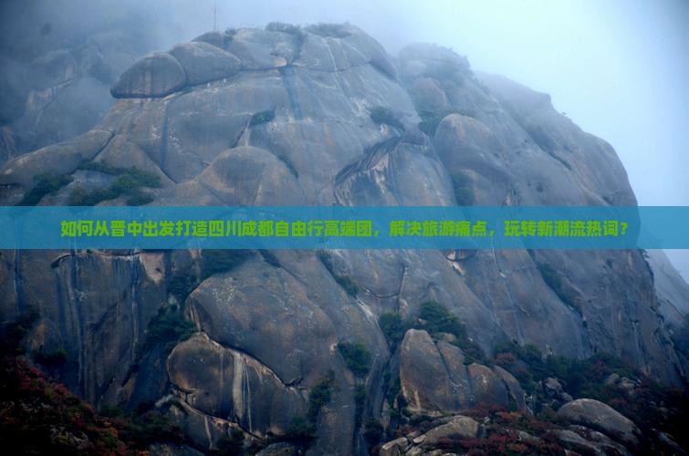 如何从晋中出发打造四川成都自由行高端团，解决旅游痛点，玩转新潮流热词？
