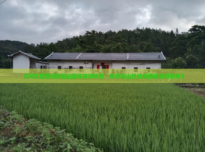 《河池至四川峨眉山团体旅游攻略：畅游名山胜境的团体旅游指南》