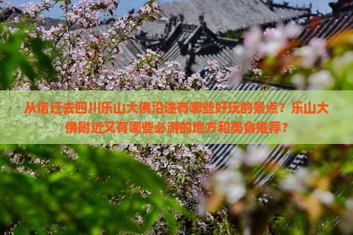 从宿迁去四川乐山大佛沿途有哪些好玩的景点？乐山大佛附近又有哪些必游的地方和美食推荐？