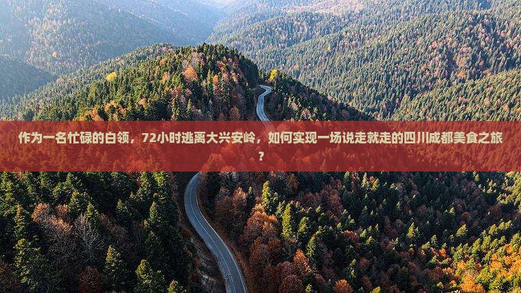 作为一名忙碌的白领，72小时逃离大兴安岭，如何实现一场说走就走的四川成都美食之旅？
