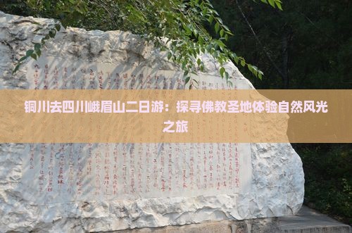 铜川去四川峨眉山二日游：探寻佛教圣地体验自然风光之旅
