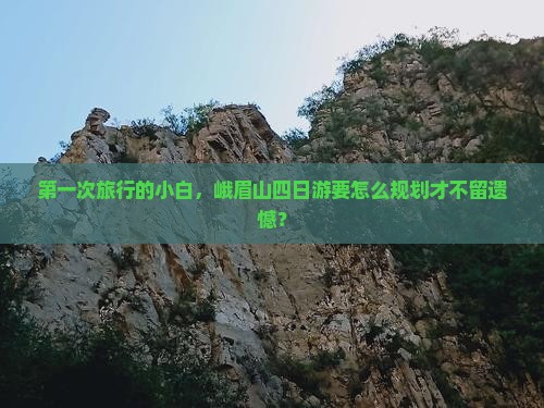第一次旅行的小白，峨眉山四日游要怎么规划才不留遗憾？