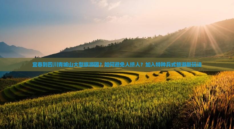 宜春到四川青城山大型旅游团？如何避免人挤人？加入特种兵式旅游新玩法