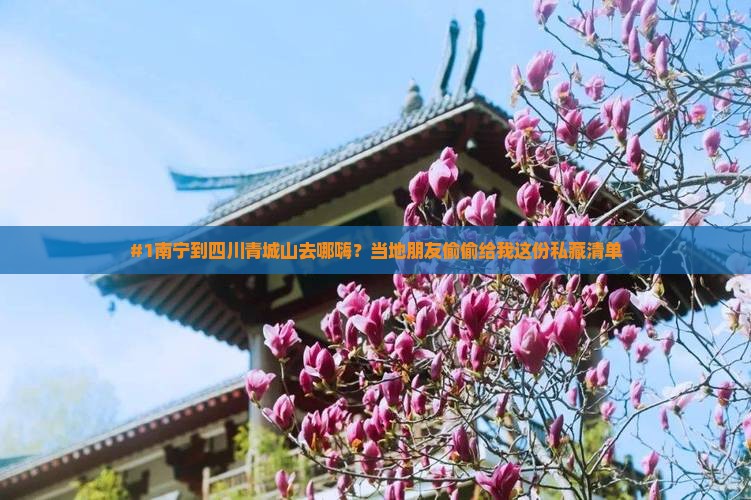 #1南宁到四川青城山去哪嗨？当地朋友偷偷给我这份私藏清单
