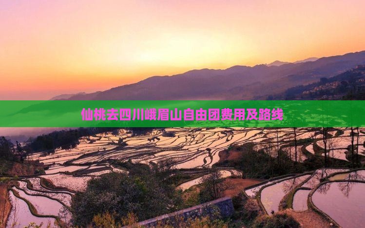 仙桃去四川峨眉山自由团费用及路线