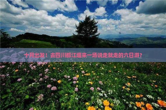 十月出发！去四川都江堰来一场说走就走的六日游？