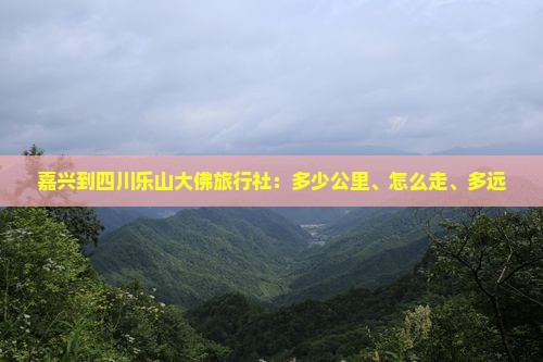 嘉兴到四川乐山大佛旅行社