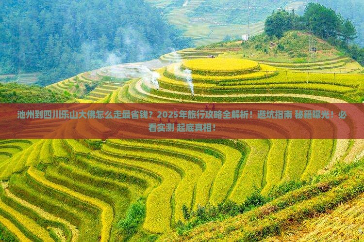 池州到四川乐山大佛旅行社