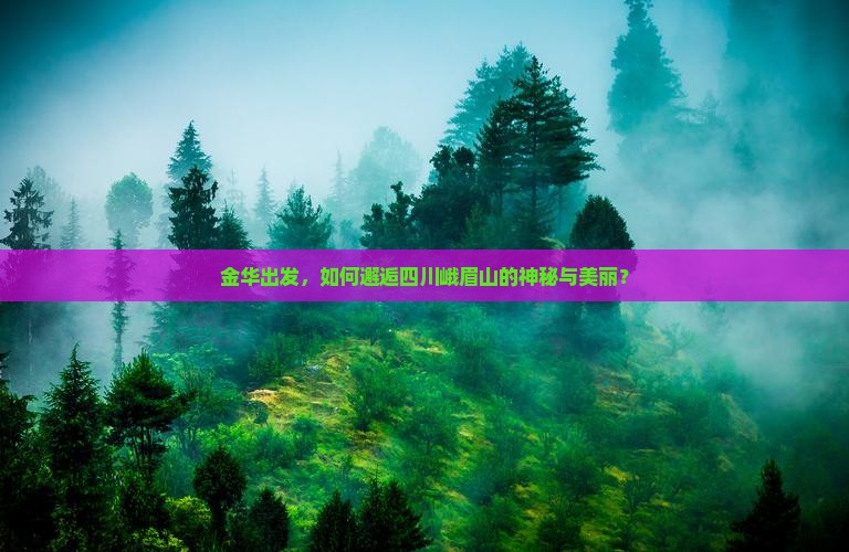 金华出发，如何邂逅四川峨眉山的神秘与美丽？