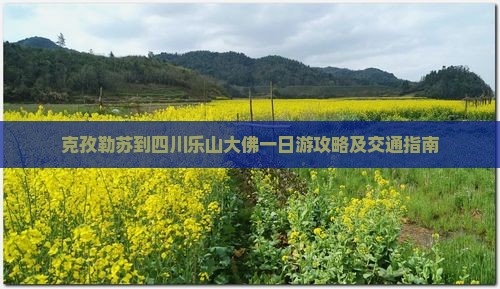 克孜勒苏到四川乐山大佛一日游攻略及交通指南