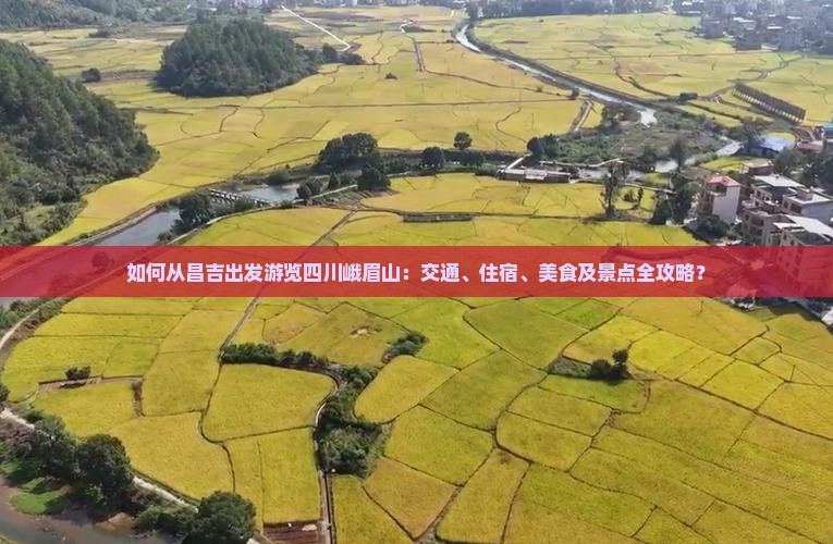 如何从昌吉出发游览四川峨眉山：交通、住宿、美食及景点全攻略？