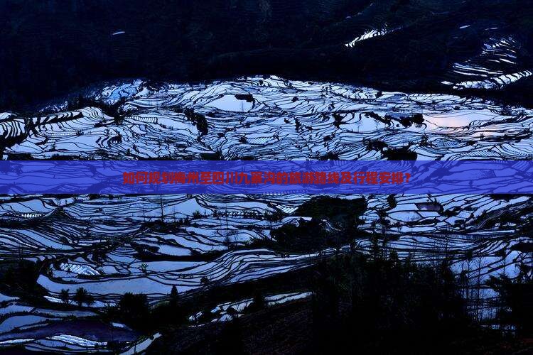 如何规划梅州至四川九寨沟的旅游路线及行程安排？