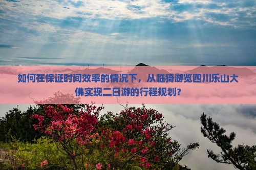 如何在保证时间效率的情况下，从临猗游览四川乐山大佛实现二日游的行程规划？