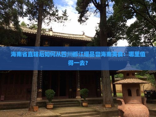海南省直辖后如何从四川都江堰品尝海南美食：哪里值得一去？